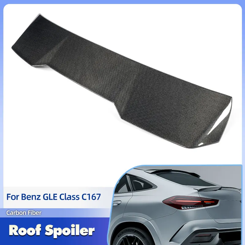 Car Rear Roof Spoiler Wings Full Carbon Fiber for Mercedes Benz GLE Class C167 2020-2025 Rear Spoiler Roof Window Trim Wing Lip
Car Rear Roof Spoiler Wings Full Carbon Fiber for Mercedes Benz GLE Class C167 2020-2025 Rear Spoiler Roof Window Trim Wing Lip
