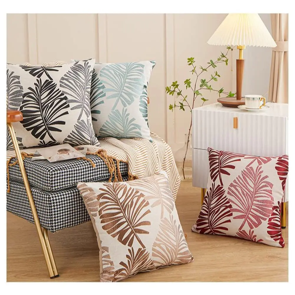 Colorful CushionCover JacquardLeaf Pattern Living Room Bedroom DecorativeCotton Linen Pillowcase Living RoomBedroom Decoration
Colorful CushionCover JacquardLeaf Pattern Living Room Bedroom DecorativeCotton Linen Pillowcase Living RoomBedroom Decoration
