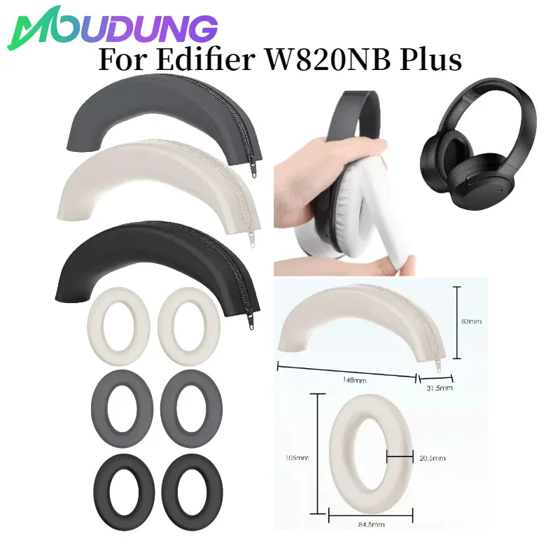 MOUDUNG Silicone ear cap/zipper head beam protective cover for Edifier W820NB Plus Headset soft Anti cracking,durable
MOUDUNG Silicone ear cap/zipper head beam protective cover for Edifier W820NB Plus Headset soft Anti cracking,durable