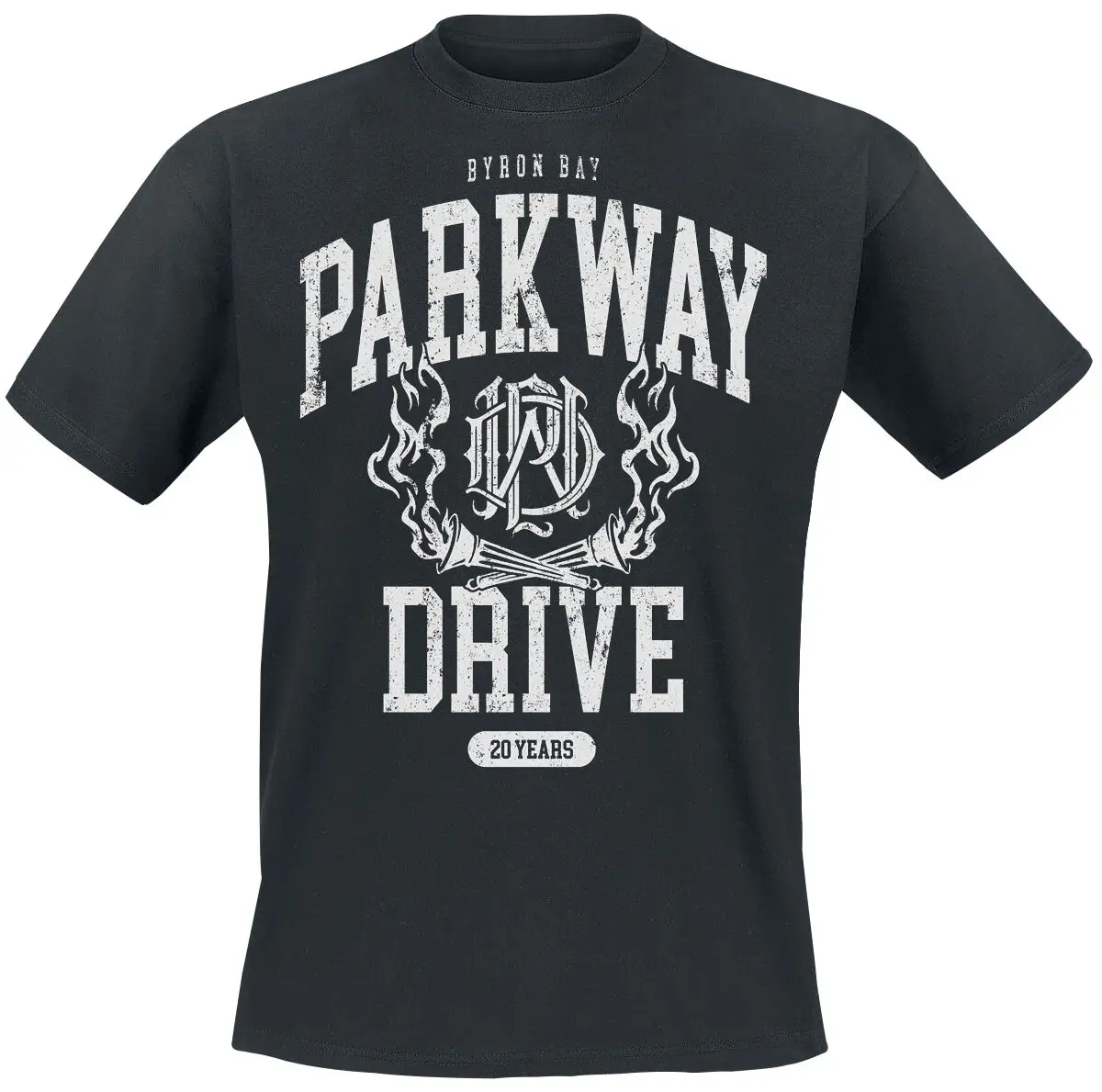 20-летний герб _ Parkway Drive с периферийным узором и принтом, летние хлопковые мужские и женские футболки класса люкс с короткими рукавами
20-летний герб _ Parkway Drive с периферийным узором и принтом, летние хлопковые мужские и женские футболки класса люкс с короткими рукавами