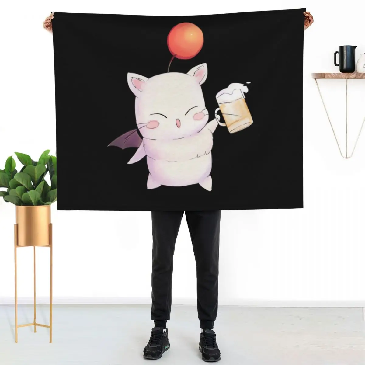 Moogle\t Throw Blanket Warm Throw Blanket Gift for Anniversary
Moogle\t Throw Blanket Warm Throw Blanket Gift for Anniversary