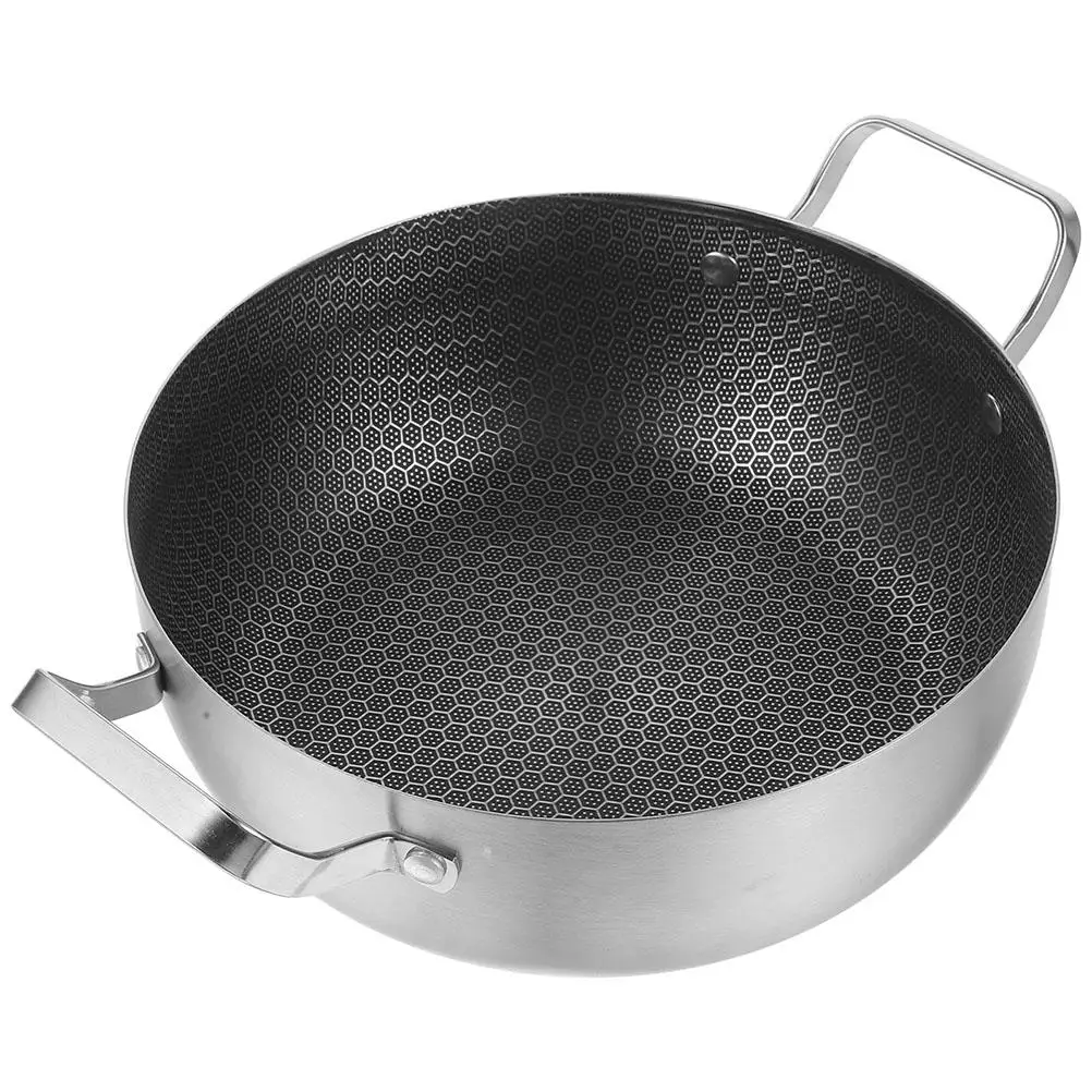 Non-stick Pan Stainless Steel Pot Thicken Hot Cooker Soup Frying Multi-purpose Kitchen Cooking Lightweight Practical
Non-stick Pan Stainless Steel Pot Thicken Hot Cooker Soup Frying Multi-purpose Kitchen Cooking Lightweight Practical