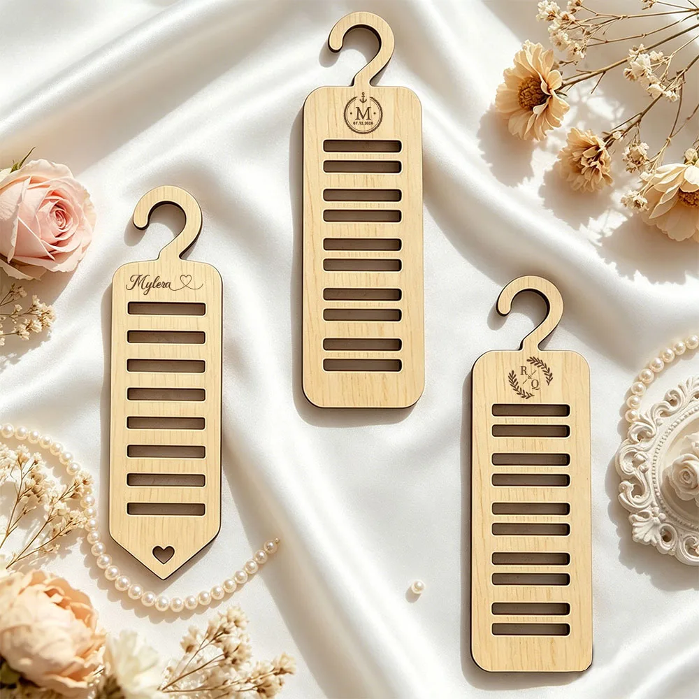 2pcs Personalized Engraved Tie Rack,Custom Name for Men,Space Saving Wall Mounted Storage,Groomsman Father's Day Gift for Dad
2pcs Personalized Engraved Tie Rack,Custom Name for Men,Space Saving Wall Mounted Storage,Groomsman Father's Day Gift for Dad