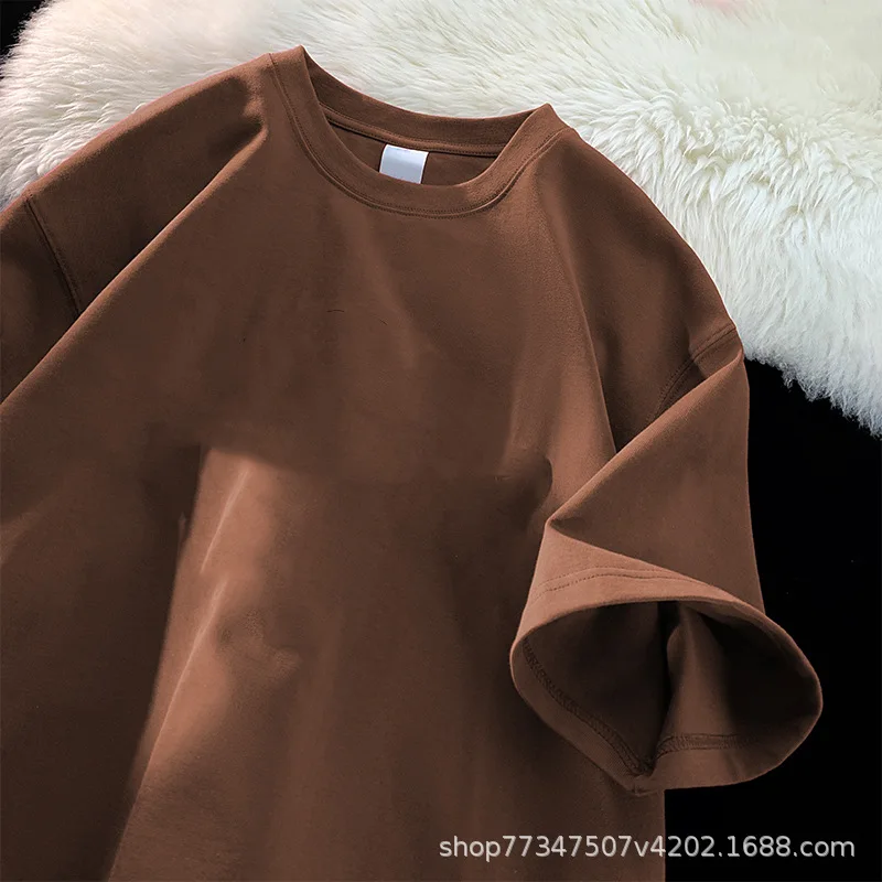 American Pure Cotton Short-sleeved T-shirt for Summer Loose and Versatile Solid Color Base Shirt for Men Basic Tee
American Pure Cotton Short-sleeved T-shirt for Summer Loose and Versatile Solid Color Base Shirt for Men Basic Tee
