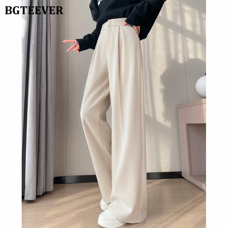 BGTEEVER High Waist Floor-Length Thicken Velvet Women Trousers Winter Loose Warm Wide Leg Long Pants Female
BGTEEVER High Waist Floor-Length Thicken Velvet Women Trousers Winter Loose Warm Wide Leg Long Pants Female