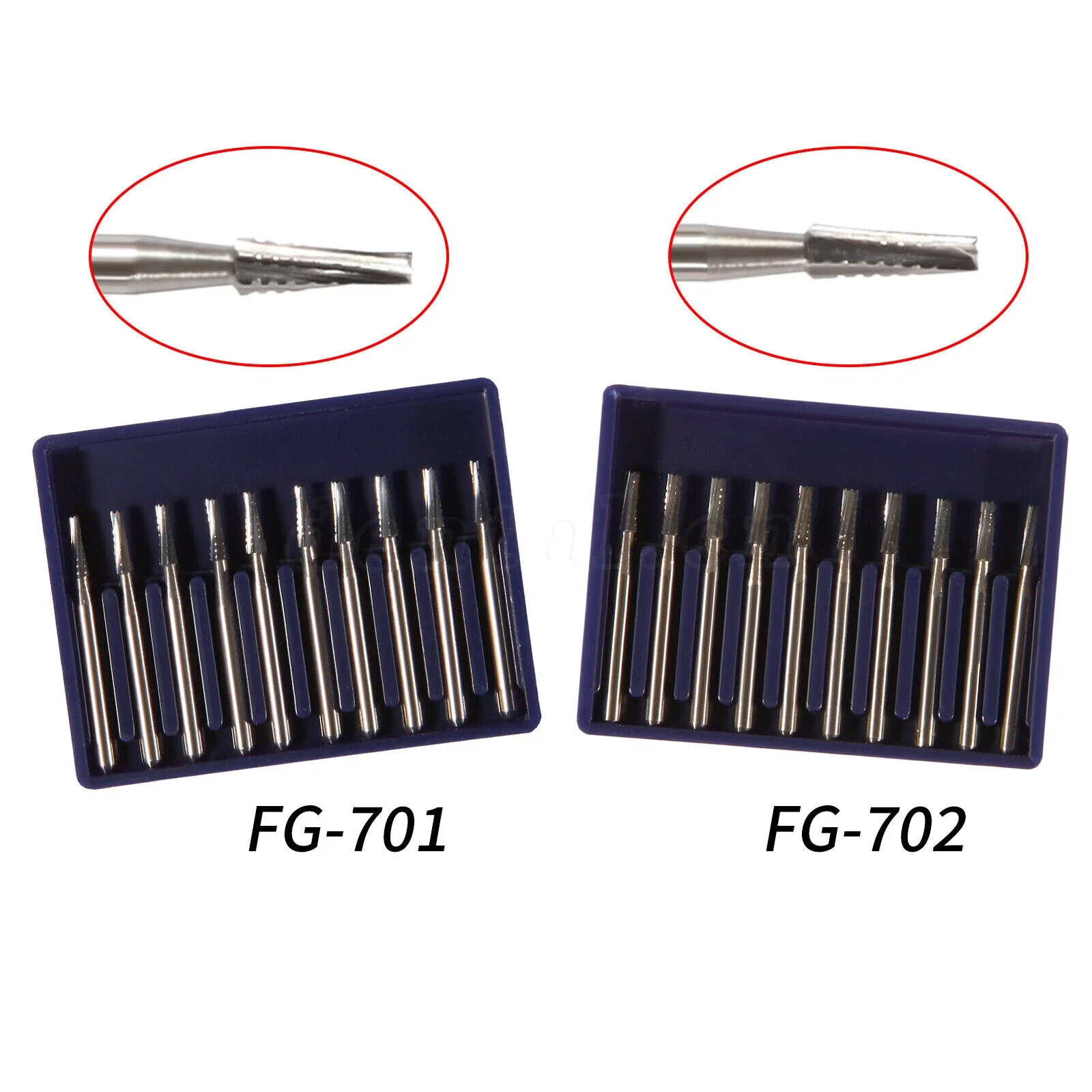 Dental Carbide Tungsten Burs Drills FG For High Speed Handpiece FG-701/FG-702
Dental Carbide Tungsten Burs Drills FG For High Speed Handpiece FG-701/FG-702