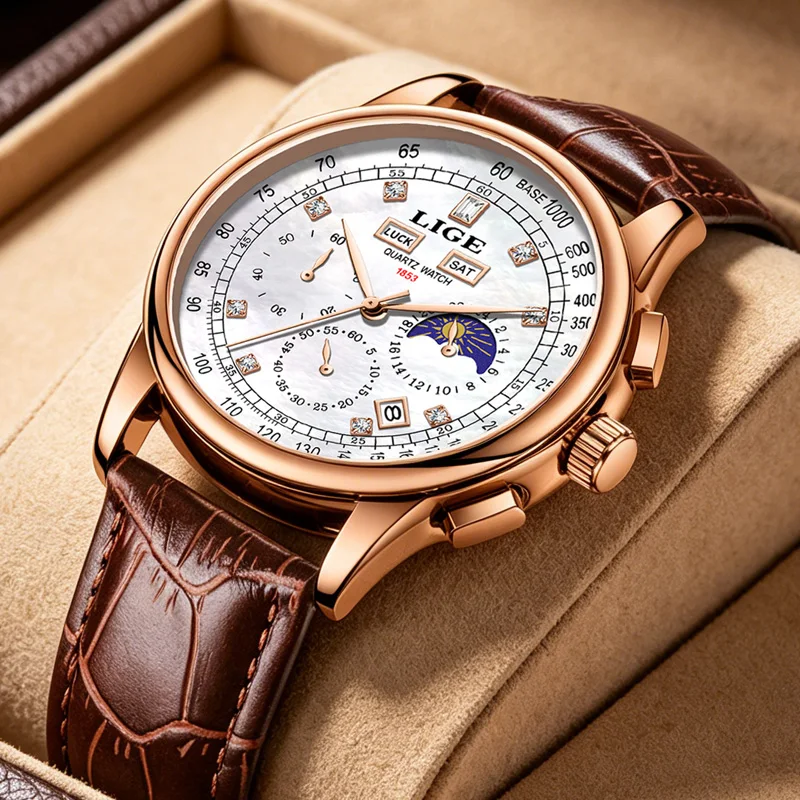 New LIGE Top Brand Luxury Leather Mens Watches Casual Quartz Watch Men's Sport Waterproof Clock Watch Relogio Masculino+Box
New LIGE Top Brand Luxury Leather Mens Watches Casual Quartz Watch Men's Sport Waterproof Clock Watch Relogio Masculino+Box