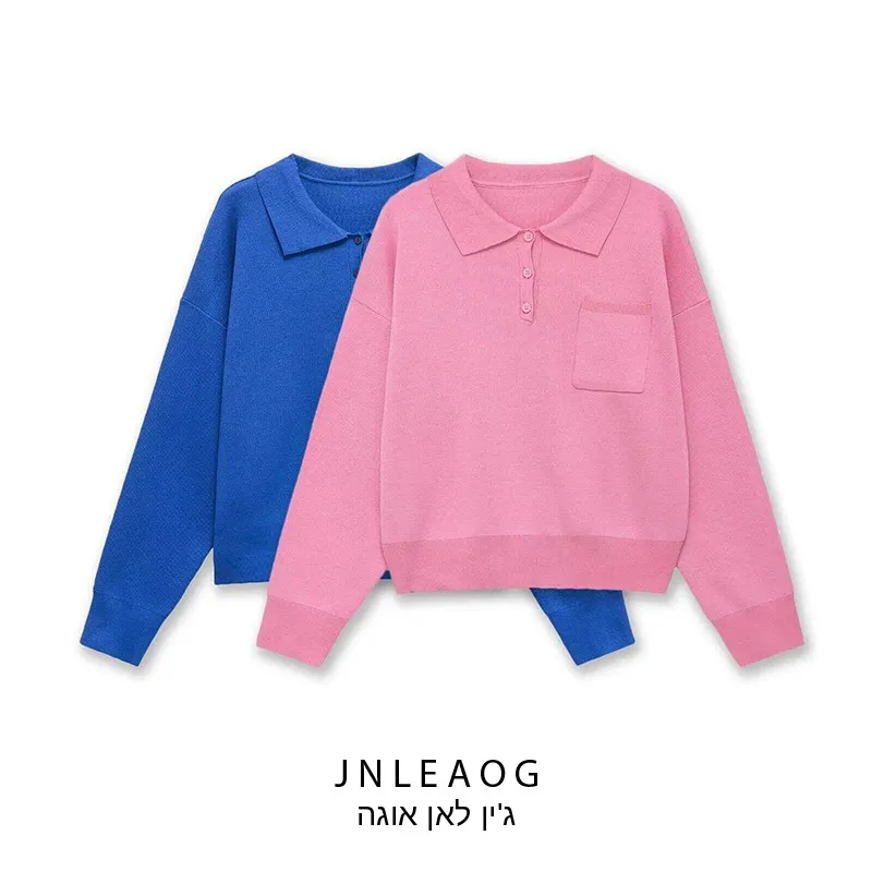 JNLEAOG Spring New Women's Fashion Design Pocket Decorated Shirt Loose Fit Casual Polyester Long Sleeve Flip Collar
JNLEAOG Spring New Women's Fashion Design Pocket Decorated Shirt Loose Fit Casual Polyester Long Sleeve Flip Collar
