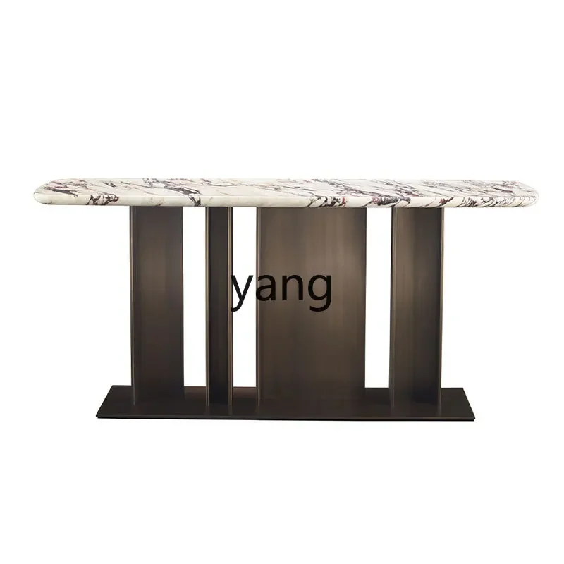 LMM modern stainless steel entrance table facing the door, minimalist partition marble
LMM modern stainless steel entrance table facing the door, minimalist partition marble