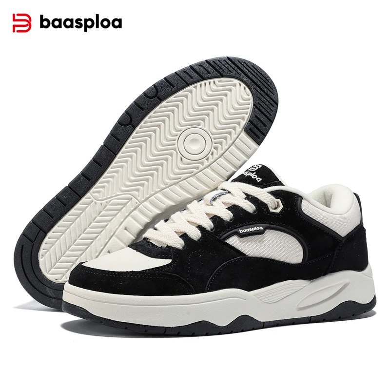 Baasploa New Women Casual Shoes Lace-Up Leather Skateboarding Shoes for Women Leather Student Sneakers Non-Slip Wear Resistant
Baasploa New Women Casual Shoes Lace-Up Leather Skateboarding Shoes for Women Leather Student Sneakers Non-Slip Wear Resistant