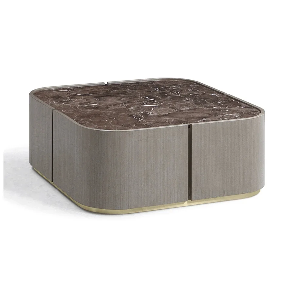 Modern Luxury Furniture Marble Top Tea Table Wooden Center Couchtisch Living Room Stainless Steel Decoration Coffee Table
Modern Luxury Furniture Marble Top Tea Table Wooden Center Couchtisch Living Room Stainless Steel Decoration Coffee Table