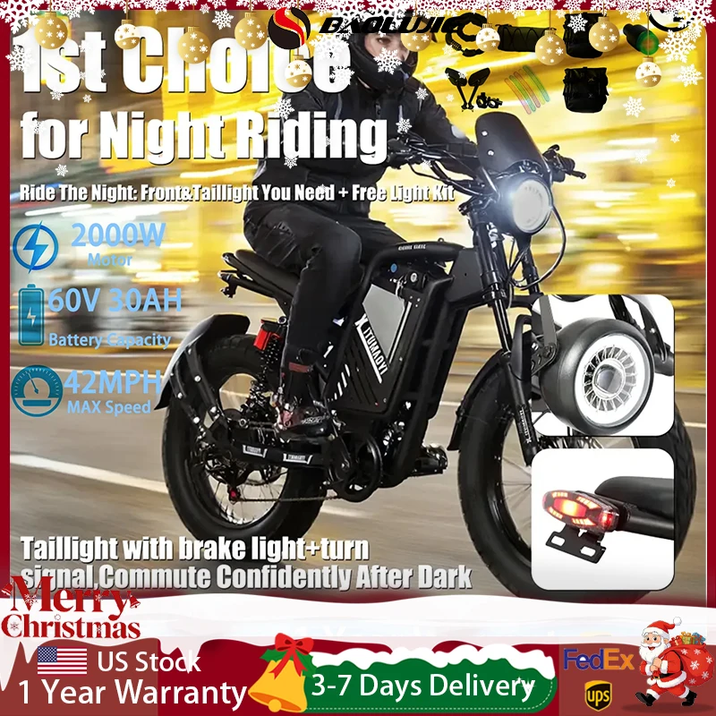 Электрический велосипед с двигателем BAOLUJIE DM01, мотоцикл для электронного велосипеда для взрослых, литиевая батарея 60 В, 30 Ач, электрический велосипед 42 миль в час【1-летняя гарантия】
Электрический велосипед с двигателем BAOLUJIE DM01, мотоцикл для электронного велосипеда для взрослых, литиевая батарея 60 В, 30 Ач, электрический велосипед 42 миль в час【1-летняя гарантия】