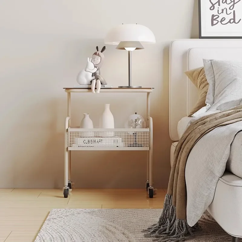 Movable bedside table Cream wind bedroom Bedside storage cabinet Glass Internet celebrity small apartment with wheels Small lock
Movable bedside table Cream wind bedroom Bedside storage cabinet Glass Internet celebrity small apartment with wheels Small lock