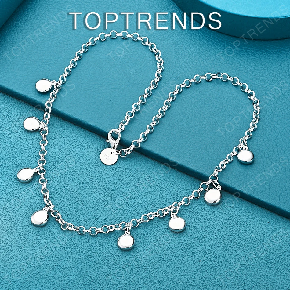 925 Sterling Silver Round Pendant Necklace Simple Style Fashion Party Accessories For Men Women Birthday Gifts Popular Jewelry
925 Sterling Silver Round Pendant Necklace Simple Style Fashion Party Accessories For Men Women Birthday Gifts Popular Jewelry