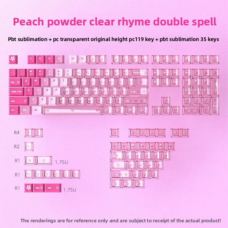 KUXM In-Stock 150-Key PBT Sublimation + PC Dual-Material Original Height Keycaps Set for Mechanical Keyboard
KUXM In-Stock 150-Key PBT Sublimation + PC Dual-Material Original Height Keycaps Set for Mechanical Keyboard