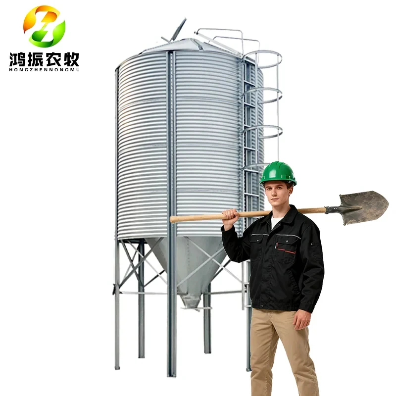 Hot-Dip Galvanized Steel Feed Silo For Livestock IoT Monitoring-ShanDongHONGZHEN Brand 1 Year Warranty Max 80T Capacity
Hot-Dip Galvanized Steel Feed Silo For Livestock IoT Monitoring-ShanDongHONGZHEN Brand 1 Year Warranty Max 80T Capacity