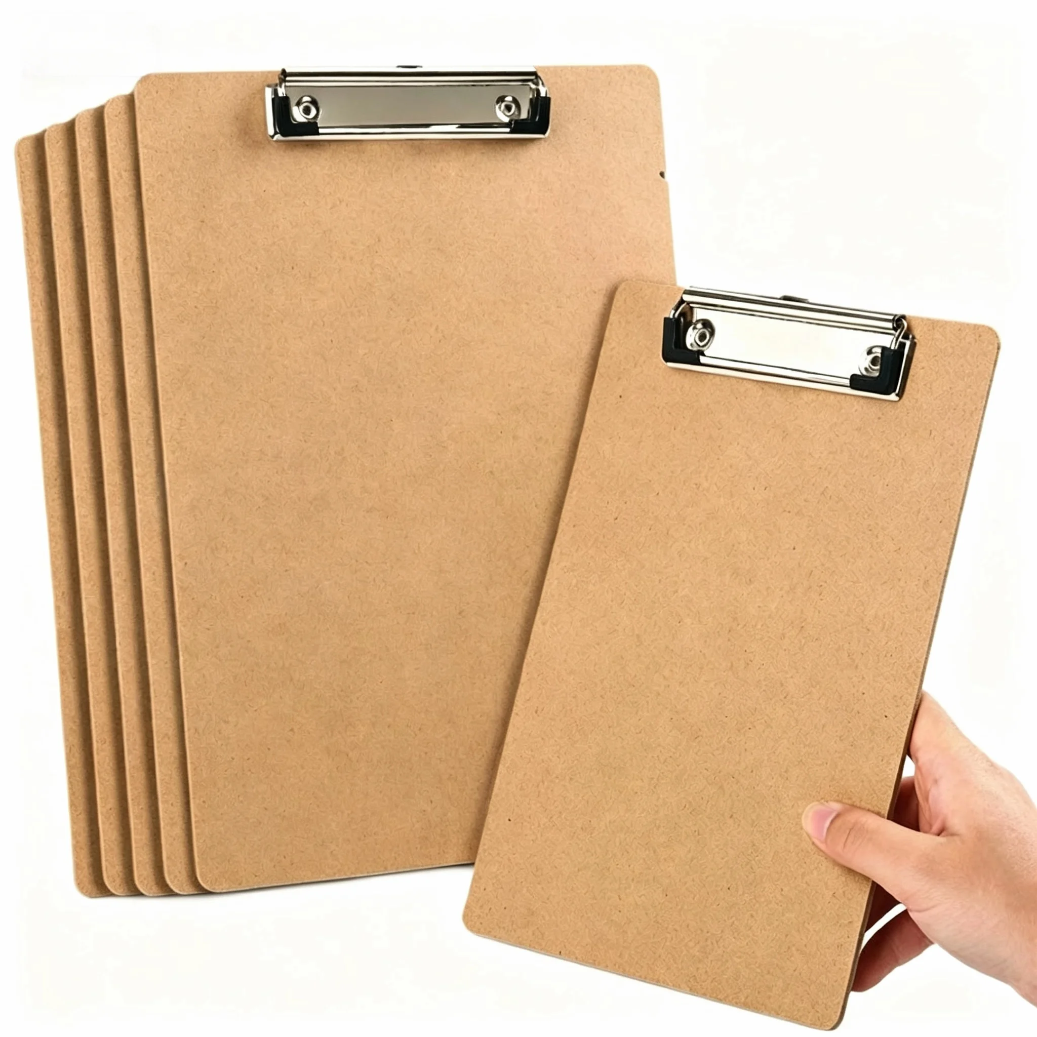 2pcs A4 Wooden Clipboard - Strong Hardboard with Metal Clip and Hanging Hole
2pcs A4 Wooden Clipboard - Strong Hardboard with Metal Clip and Hanging Hole