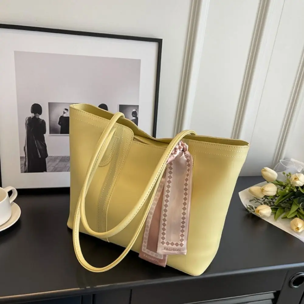 Fashionable Korean Style Tote Bag Casual Solid Color One Shoulder Bag Silk Scarf Polyester Women Handbag Women
Fashionable Korean Style Tote Bag Casual Solid Color One Shoulder Bag Silk Scarf Polyester Women Handbag Women