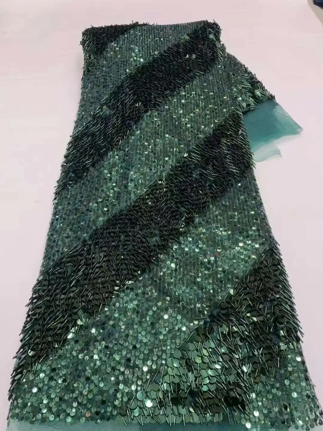 African Lace Fabric 5 Yards Latest Nigerian Laces Fabric High Quality Embroidered Net Fabric Mesh Lace 2025 French Sequins Lace
African Lace Fabric 5 Yards Latest Nigerian Laces Fabric High Quality Embroidered Net Fabric Mesh Lace 2025 French Sequins Lace
