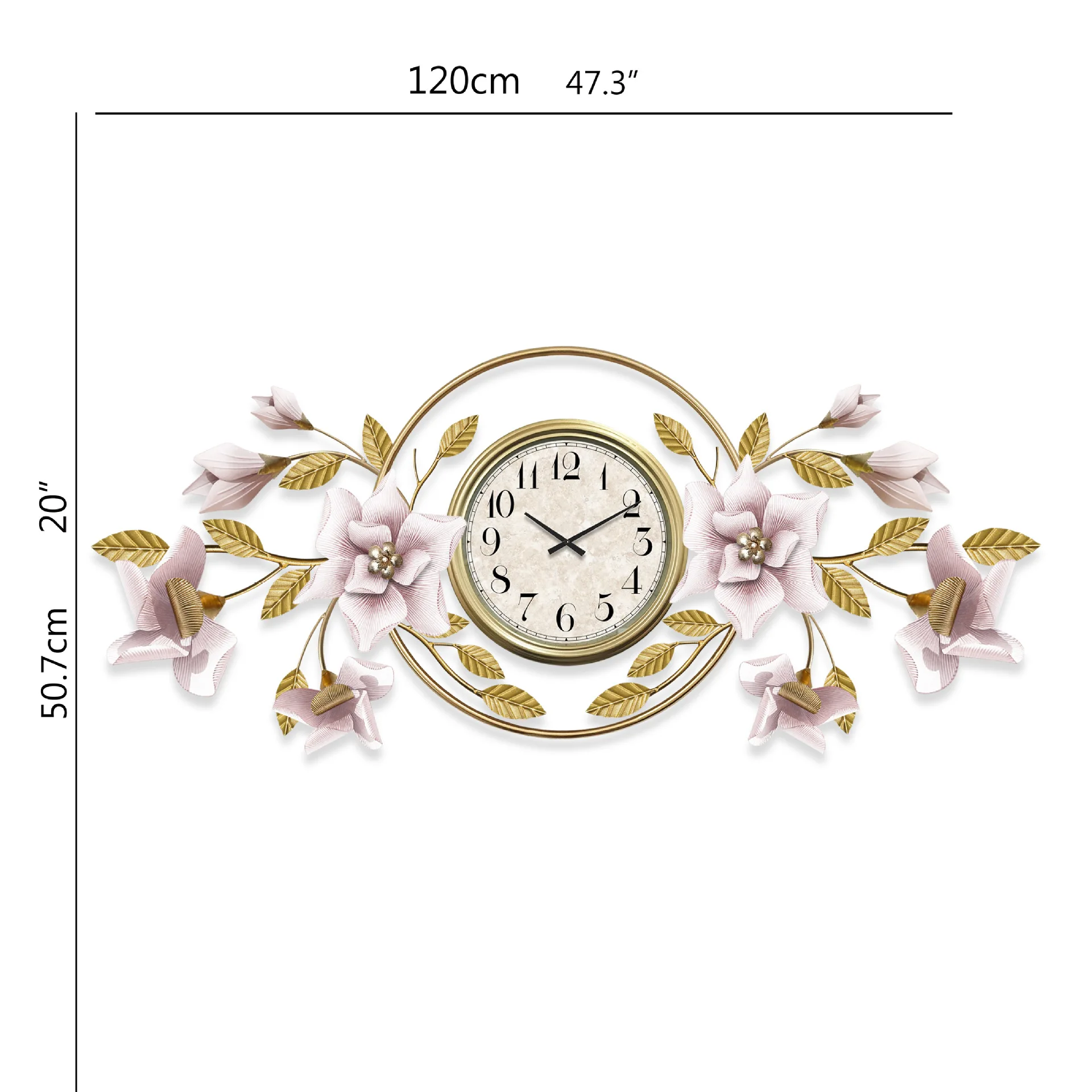 European style flower creative 3D wall clock American minimalist home decoration for living room Art wall hanging clocks
European style flower creative 3D wall clock American minimalist home decoration for living room Art wall hanging clocks