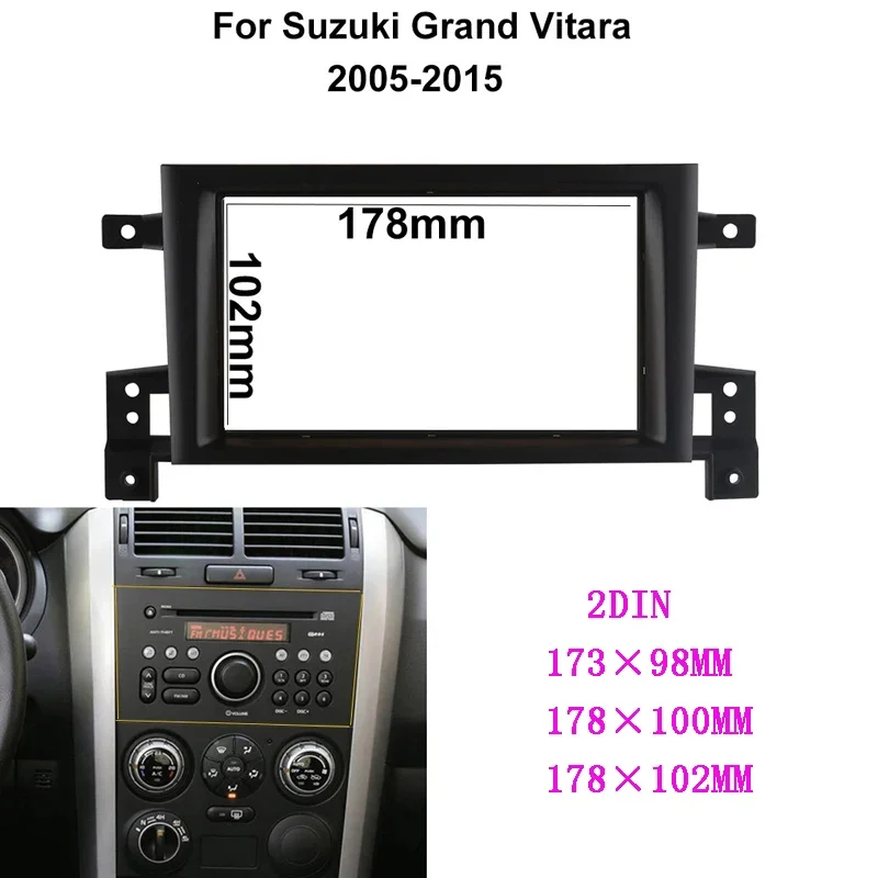 2din автомобильный радиоприемник для SUZUKI Grand Vitara 2005-2012, комплект стереоприборной панели, установка лицевой панели, объемная панель, рамка DVD
2din автомобильный радиоприемник для SUZUKI Grand Vitara 2005-2012, комплект стереоприборной панели, установка лицевой панели, объемная панель, рамка DVD