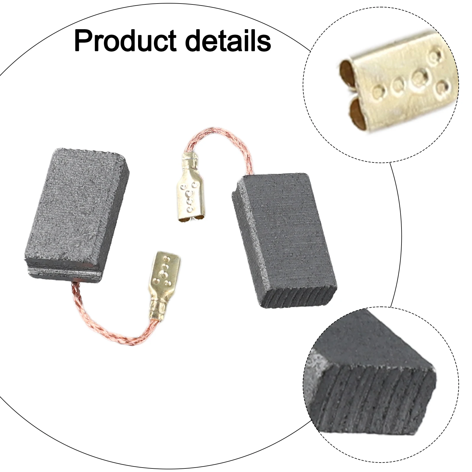 Electric Motor Brushes Motor Carbons For Power Tool Repair Angle Grinder Brushes Frequent Replacement Parts 5*10*17 Mm Size
Electric Motor Brushes Motor Carbons For Power Tool Repair Angle Grinder Brushes Frequent Replacement Parts 5*10*17 Mm Size