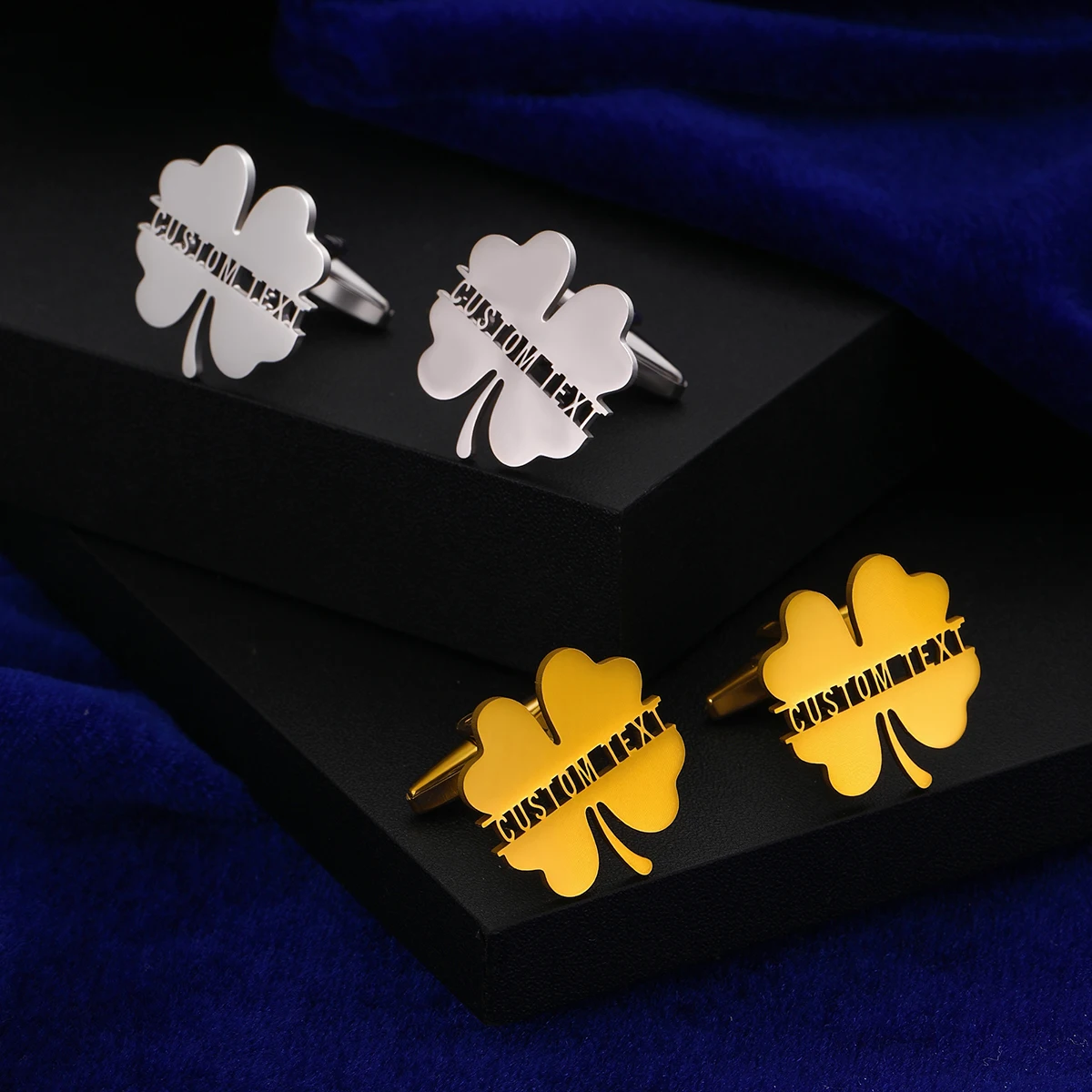 Мужские запонки Lucky Clover по индивидуальному заказу, костюм, рубашка, пуговицы из нержавеющей стали, спортивные ювелирные изделия, подарки
Мужские запонки Lucky Clover по индивидуальному заказу, костюм, рубашка, пуговицы из нержавеющей стали, спортивные ювелирные изделия, подарки