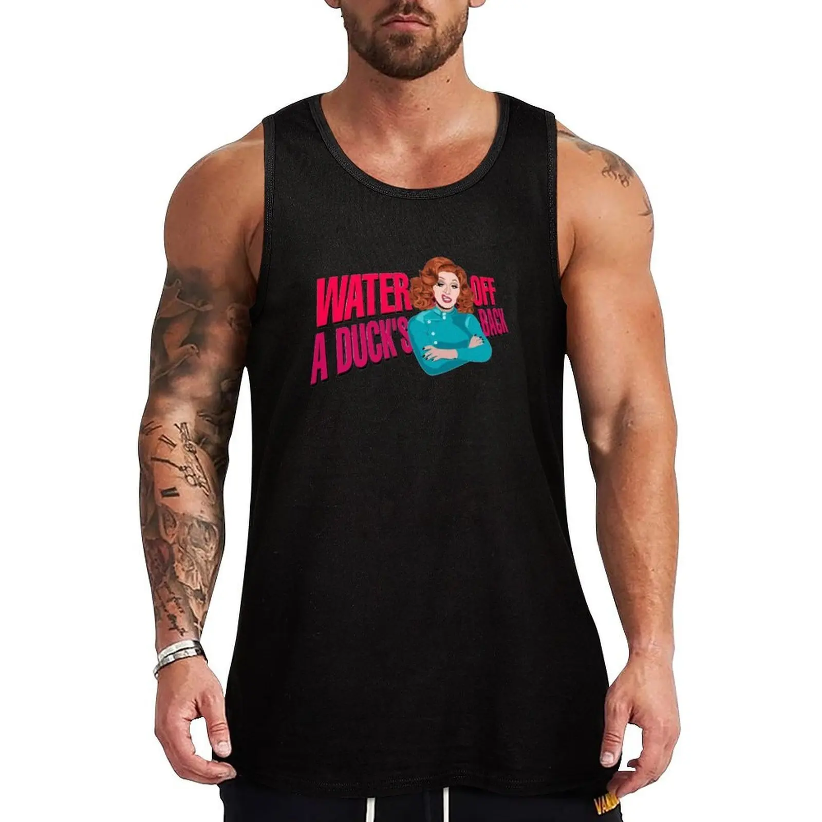 Jinkx monsoon water off a duck's back Tank Top Men's tops Gym T-shirts for men summer clothes men 2025
Jinkx monsoon water off a duck's back Tank Top Men's tops Gym T-shirts for men summer clothes men 2025