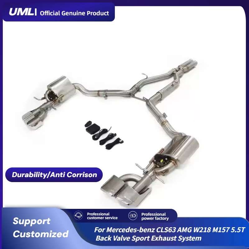 Для Mercedes-Benz CLS63 AMG W218 M157 5,5T задний клапан спортивная выхлопная система из нержавеющей стали 
Для Mercedes-Benz CLS63 AMG W218 M157 5,5T задний клапан спортивная выхлопная система из нержавеющей стали