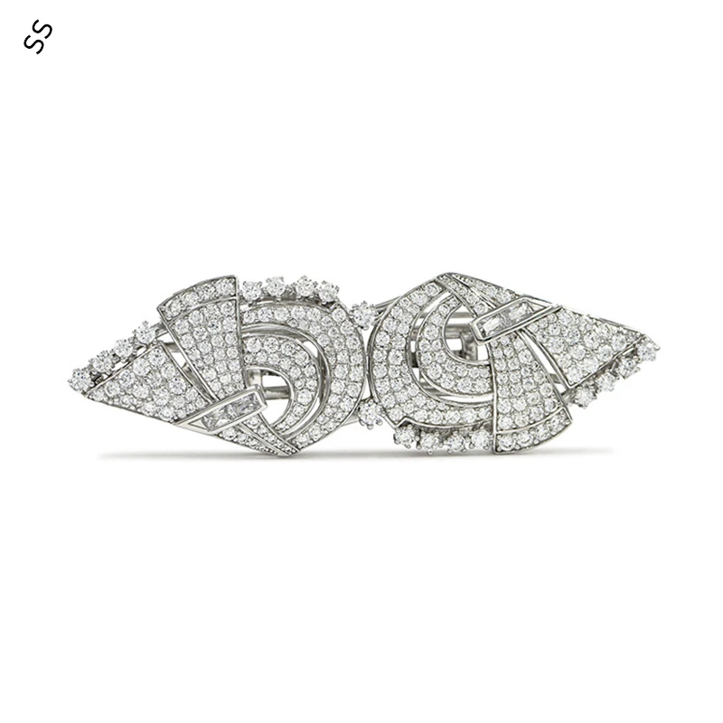 925 Silver Brooches Luxury High Grade Multi-function Pair Double Clip Women Corsage Separated to Wear Suit Accessories Cuff-link
925 Silver Brooches Luxury High Grade Multi-function Pair Double Clip Women Corsage Separated to Wear Suit Accessories Cuff-link