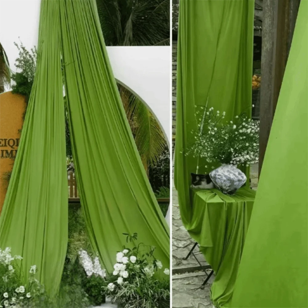 New Green Series Milk Silk Fabric Backdrop Curtain Elastic DIY Fabrics Backdrop Fabric Stage Curtain Bridal Party
New Green Series Milk Silk Fabric Backdrop Curtain Elastic DIY Fabrics Backdrop Fabric Stage Curtain Bridal Party