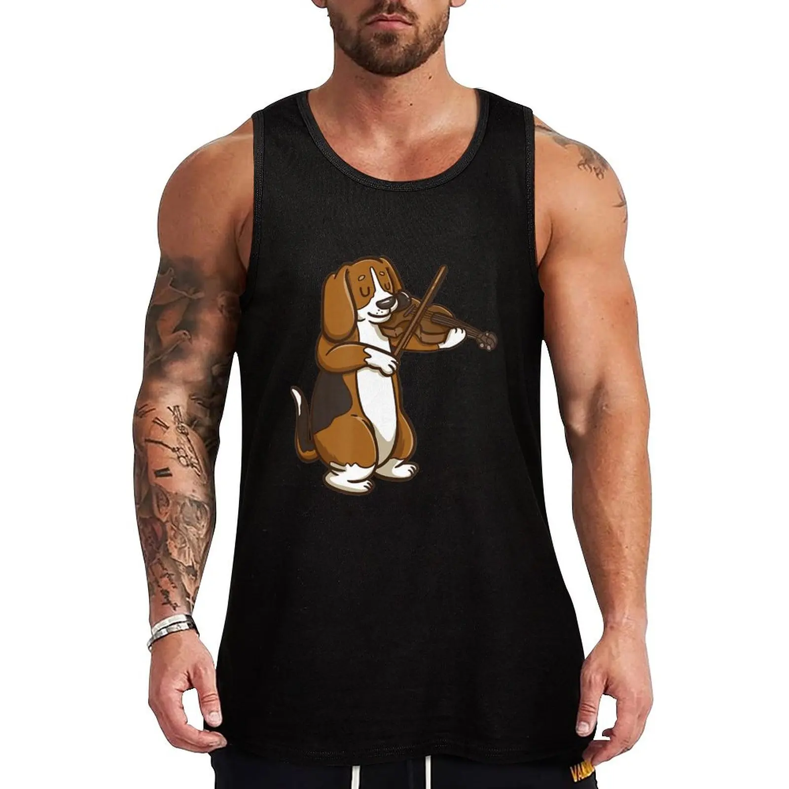 Violinist Beagle Dog Violin Viola Tank Top Bodybuilding clothing man T-shirt sports sleeveless shirt man gym Men's gym clothing
Violinist Beagle Dog Violin Viola Tank Top Bodybuilding clothing man T-shirt sports sleeveless shirt man gym Men's gym clothing