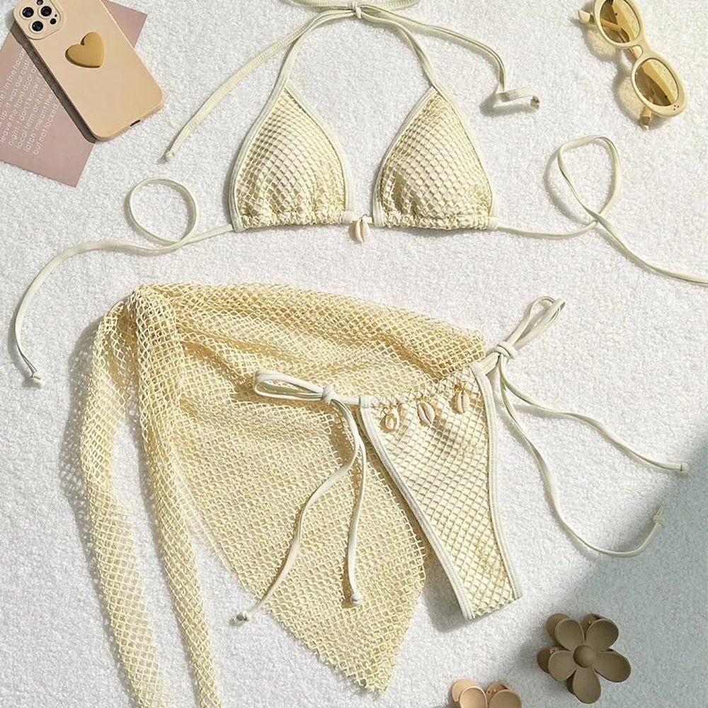 Sexy Bikinis Female Swimsuits Women's Three-Piece Swimwear Beach Wear Bathing Suits Hot Spring Beach Pool Bather Bikini Set
Sexy Bikinis Female Swimsuits Women's Three-Piece Swimwear Beach Wear Bathing Suits Hot Spring Beach Pool Bather Bikini Set