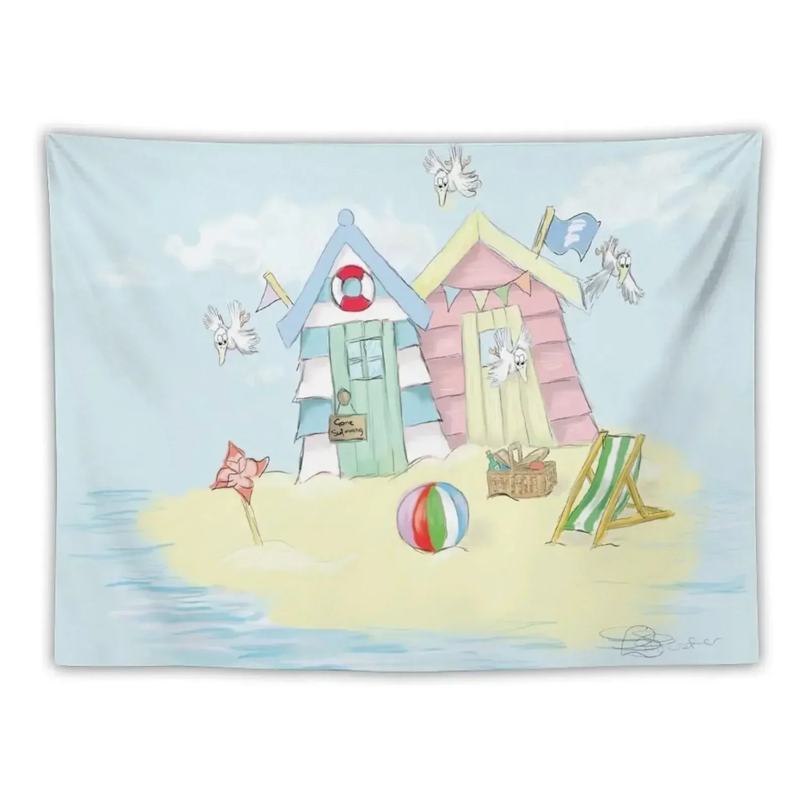 Beach Huts - Gone Swimming Tapestry Wall Carpet Room Ornaments Decorative Paintings Tapestry
Beach Huts - Gone Swimming Tapestry Wall Carpet Room Ornaments Decorative Paintings Tapestry