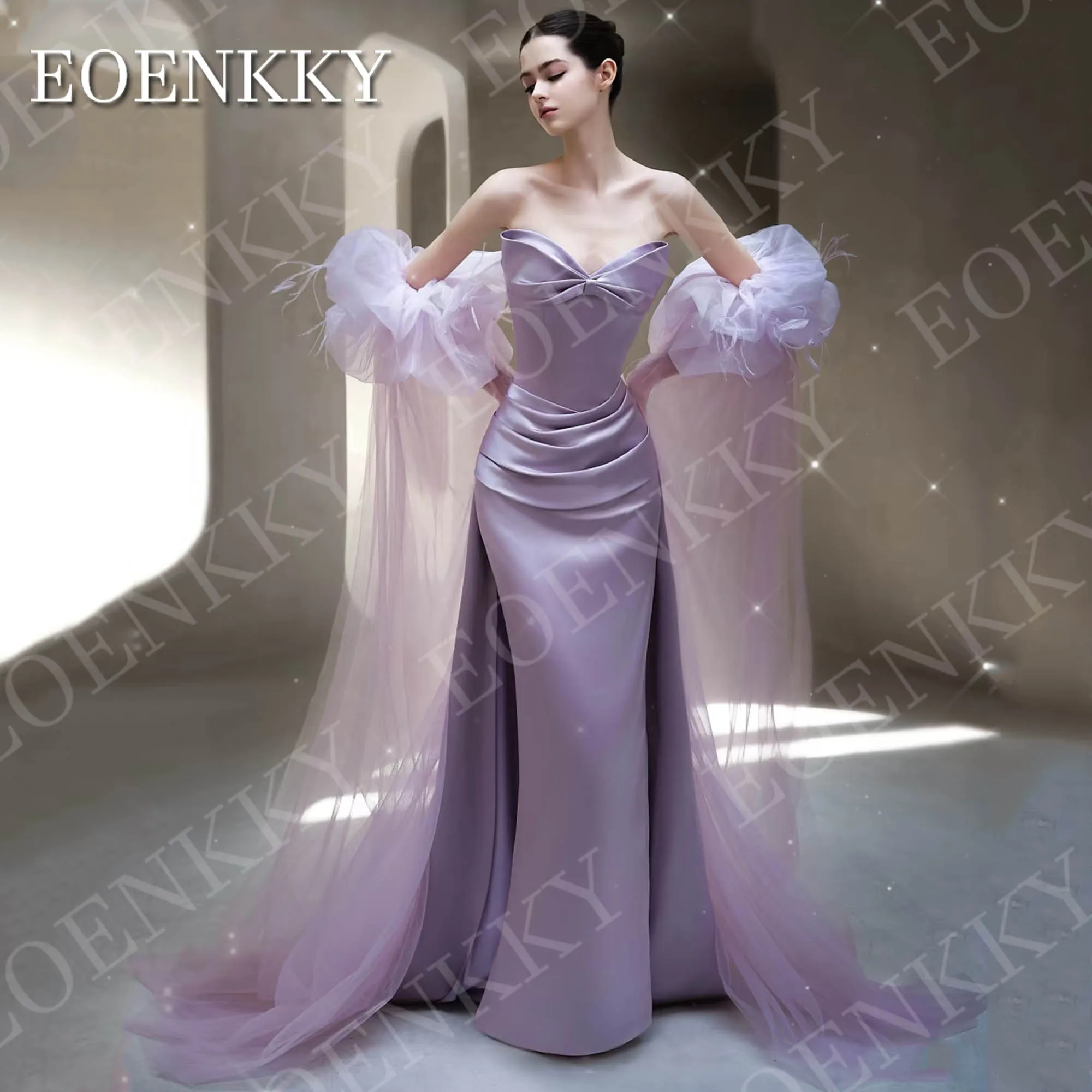 EOENKKY Lilac Mermaid Evening Dresses Woman Formal Party Dress Strapless Satin Special Occasions Gown Customized فساتين سهرات
EOENKKY Lilac Mermaid Evening Dresses Woman Formal Party Dress Strapless Satin Special Occasions Gown Customized فساتين سهرات