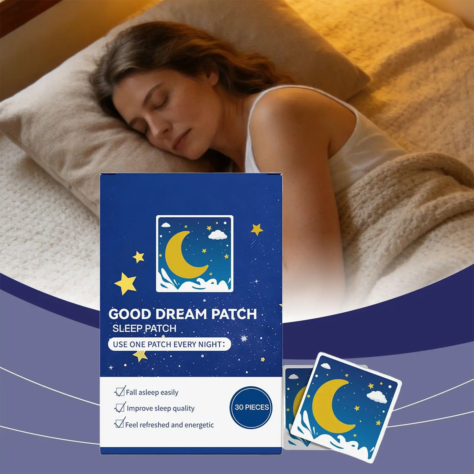 2 box/60pcs Sleep Patches Extra Strength Natural Stickers Night Sleeping Comfort Patches For Adults Women Men Travel Home Daily
2 box/60pcs Sleep Patches Extra Strength Natural Stickers Night Sleeping Comfort Patches For Adults Women Men Travel Home Daily