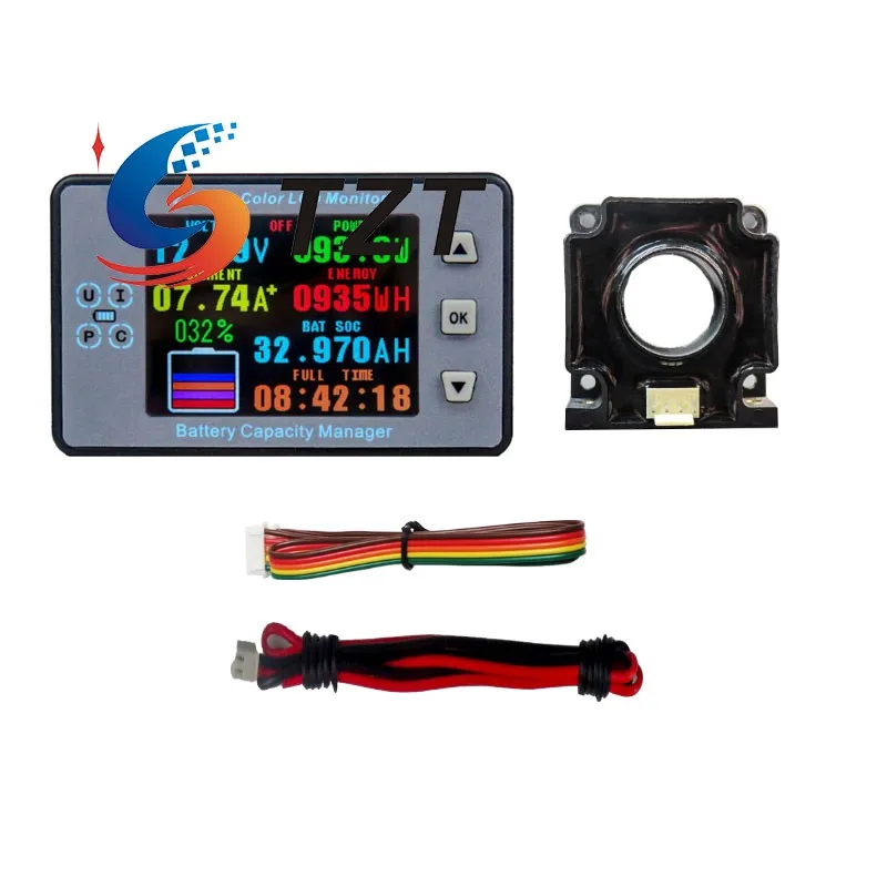 TZT VAH9710 Type-A/Type-B 120V 50A 2.4-inch Color Screen Coulomb Meter High Precision Voltage Current Battery Capacity Manager
TZT VAH9710 Type-A/Type-B 120V 50A 2.4-inch Color Screen Coulomb Meter High Precision Voltage Current Battery Capacity Manager
