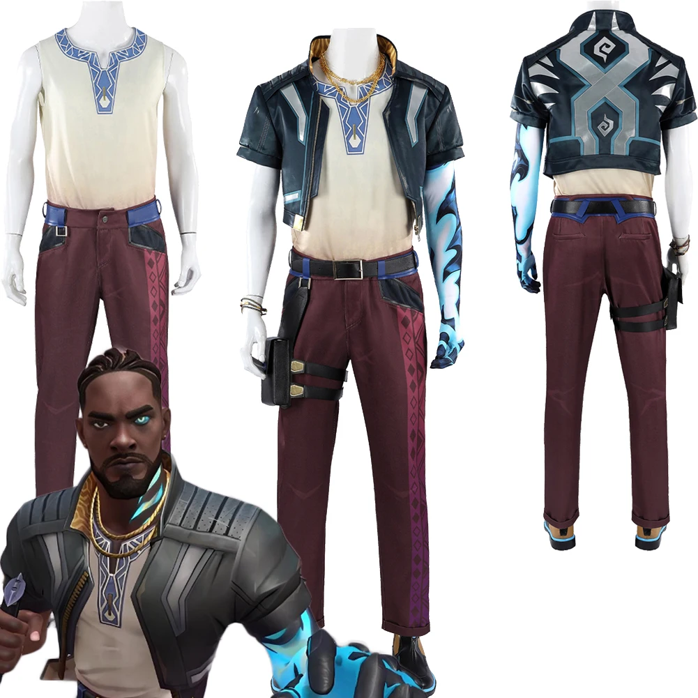 Game Valorant Cosplay Veto Costume Blue Gloves Disguise Uniform Clothes Outfits Roleplay Halloween Carnival Party For Male Men
Game Valorant Cosplay Veto Costume Blue Gloves Disguise Uniform Clothes Outfits Roleplay Halloween Carnival Party For Male Men