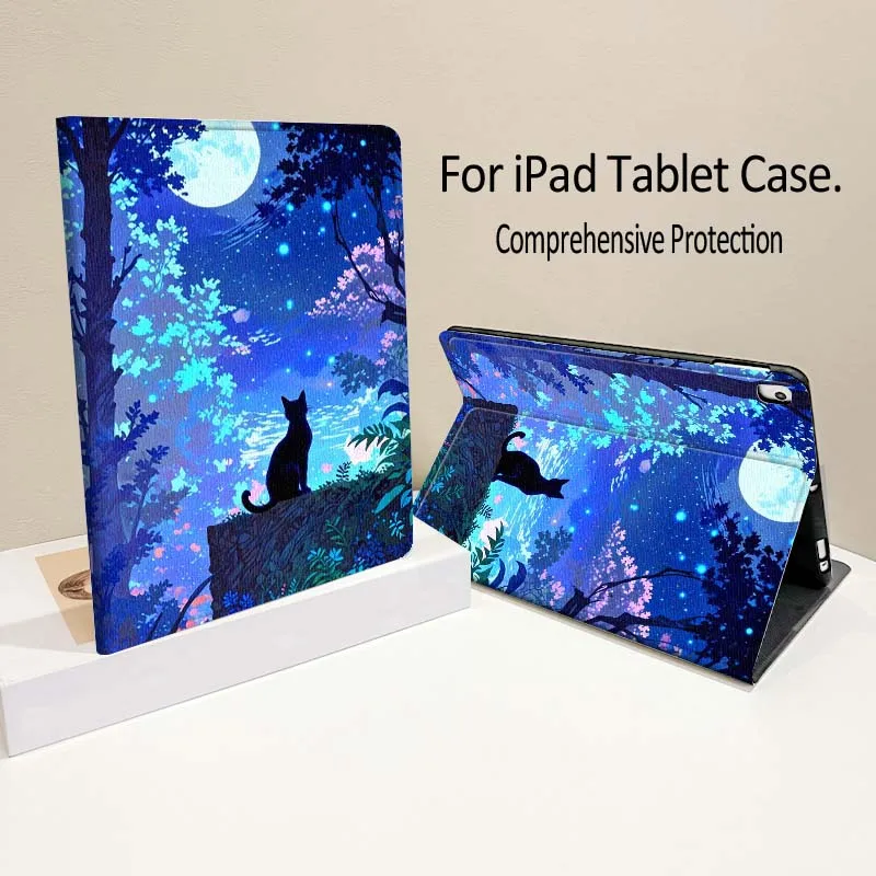 Cartoon Cat Night Moon Tree For iPad Pro Air mini 7 6 5 4 11th 10th 7th 6th 5th 13 12.9 11 10.9 10.5 10.2 Inch Tablet Case
Cartoon Cat Night Moon Tree For iPad Pro Air mini 7 6 5 4 11th 10th 7th 6th 5th 13 12.9 11 10.9 10.5 10.2 Inch Tablet Case