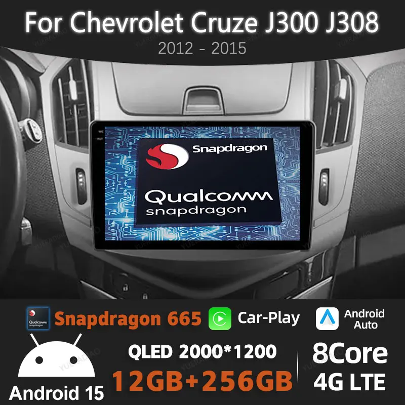 Android 15 Car Radio For Chevrolet Cruze J300 J308 2012 - 2015 Qualcomm GPS NAVI BT QLED Multimedia Stereo Video Player 4G WIFI
Android 15 Car Radio For Chevrolet Cruze J300 J308 2012 - 2015 Qualcomm GPS NAVI BT QLED Multimedia Stereo Video Player 4G WIFI
