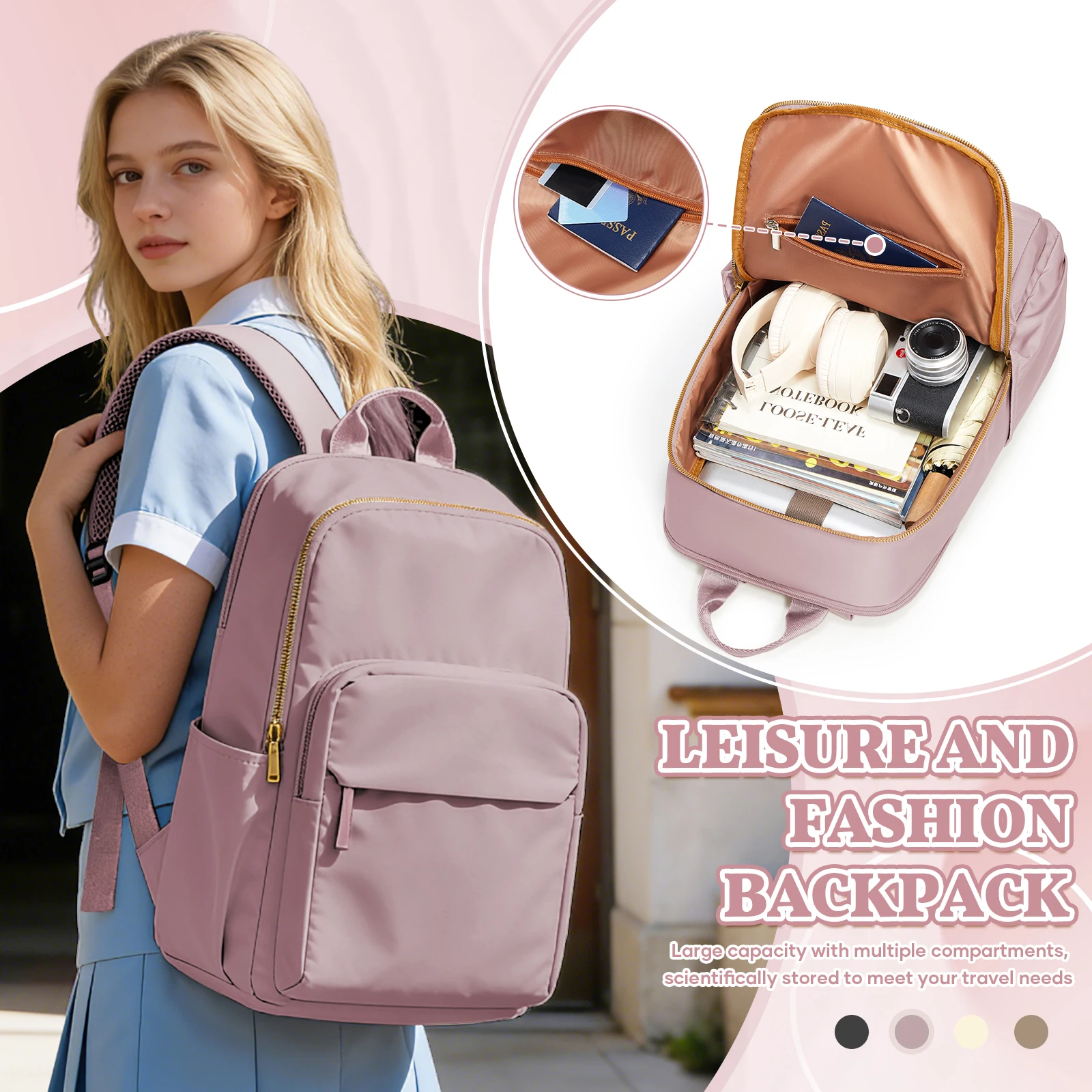 Women's Backpack, Laptop Backpack Waterproof Anti-Theft Backpack, Women College Backpack School Bag, Work Bag for Women Teacher
Women's Backpack, Laptop Backpack Waterproof Anti-Theft Backpack, Women College Backpack School Bag, Work Bag for Women Teacher