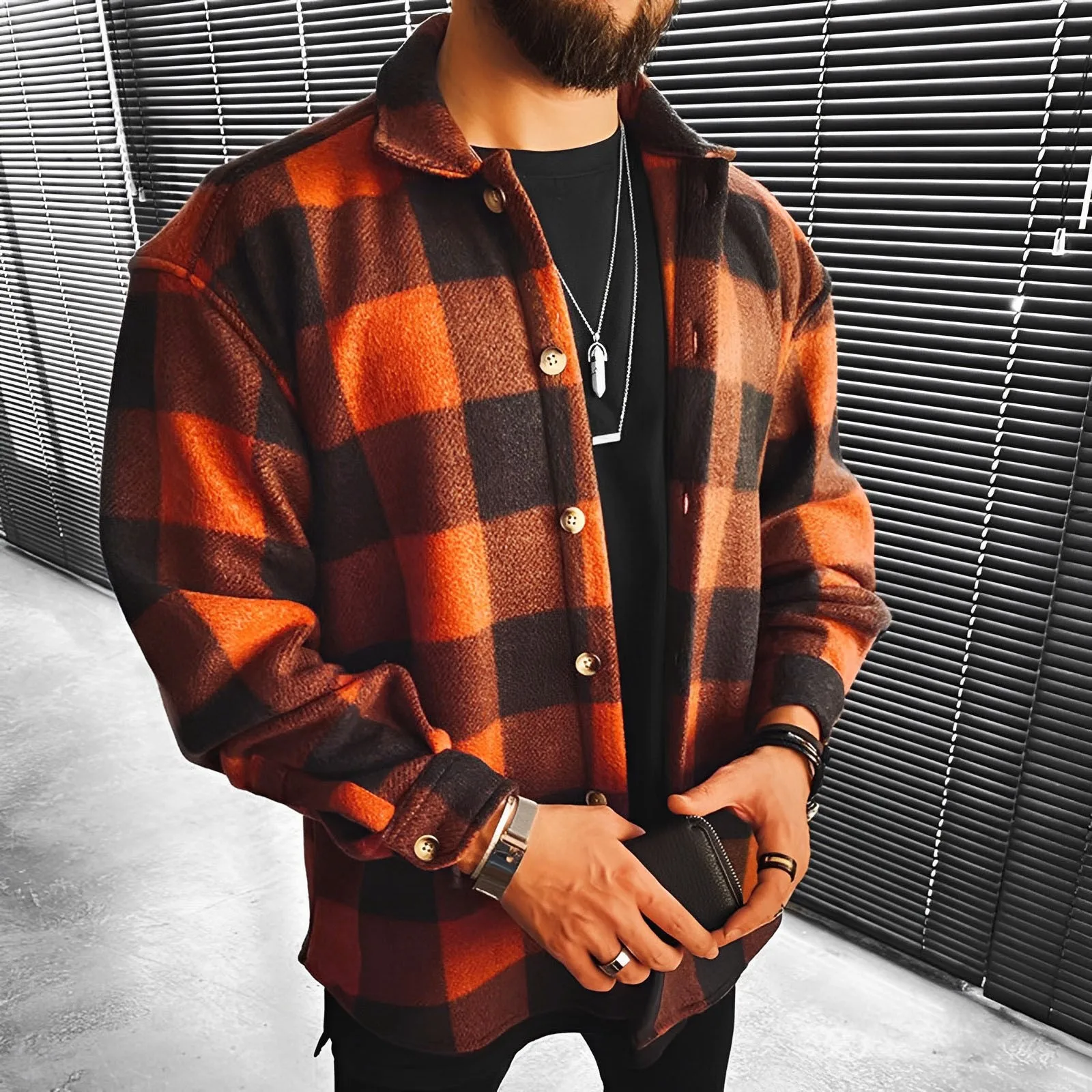 Casual Fashion Orange Plaid Male Shirts Masculina Autumn Winter Luxury Long Sleeve Shirt Men Soft Comfort Cotton Chemise Homme
Casual Fashion Orange Plaid Male Shirts Masculina Autumn Winter Luxury Long Sleeve Shirt Men Soft Comfort Cotton Chemise Homme