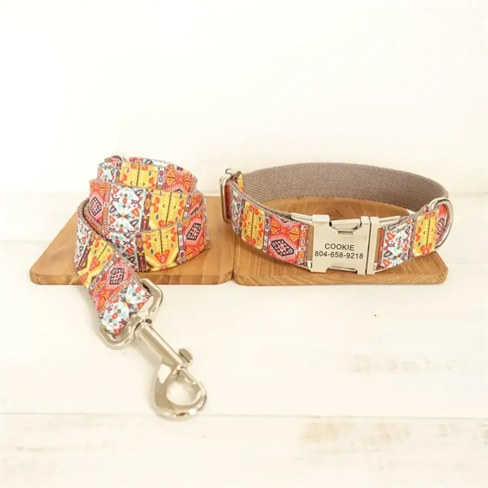 Personalized Dog Collar with Free Engraving, Matching Pet Leash,Customzied Contacts Metal Buckle,Brown Pet Collar
Personalized Dog Collar with Free Engraving, Matching Pet Leash,Customzied Contacts Metal Buckle,Brown Pet Collar