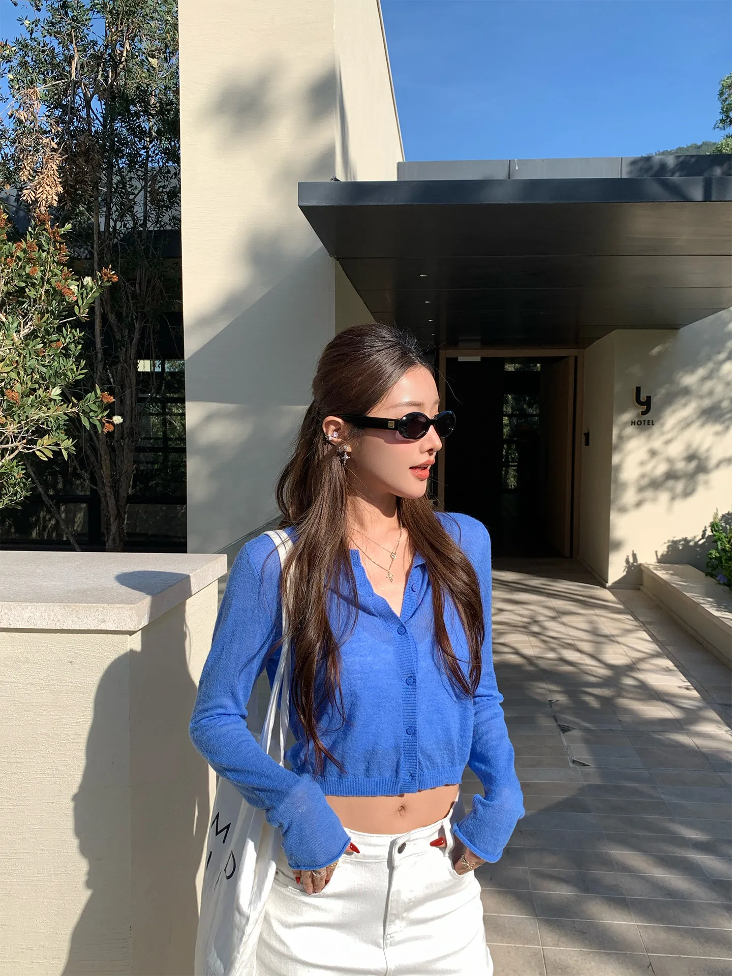 Left Side Women's Cardigan Mixed Wool Alpaca Knitted Spring New Sun Protection Air Conditioning Sweater Long Sleeve Button up
Left Side Women's Cardigan Mixed Wool Alpaca Knitted Spring New Sun Protection Air Conditioning Sweater Long Sleeve Button up