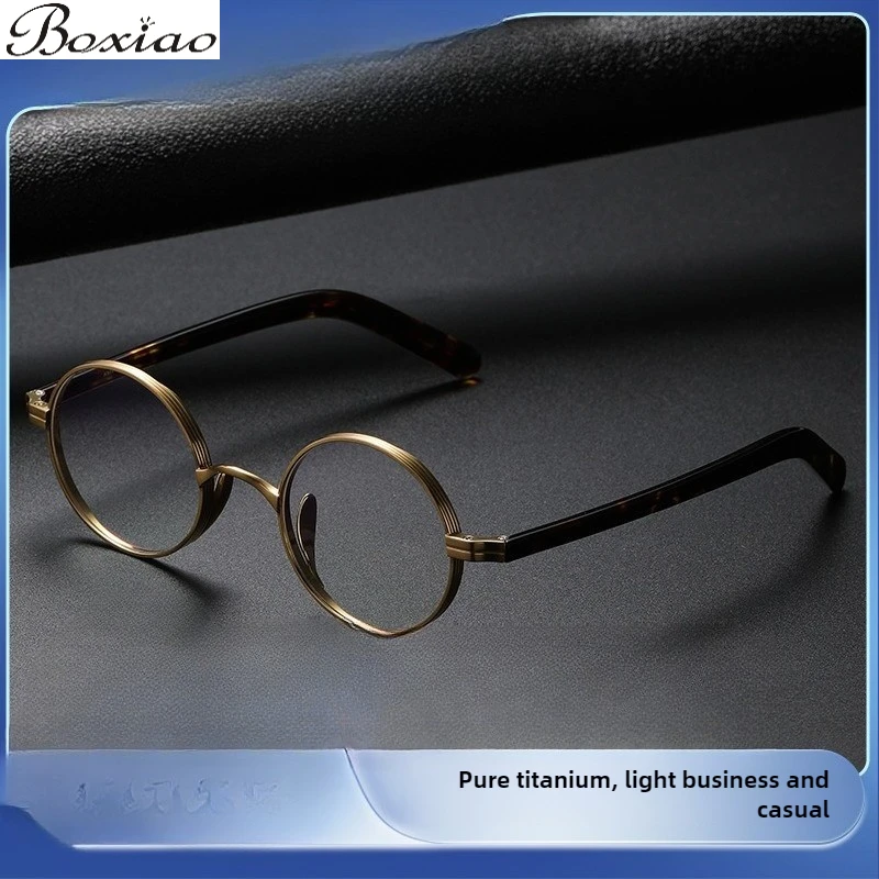 Пластина 101, круглая оправа для маленького лица, широкий край с высокой близорукостью, чистый титан, оправа для очков для пресбиопии, прогрессивная мультифокальная оправа
Пластина 101, круглая оправа для маленького лица, широкий край с высокой близорукостью, чистый титан, оправа для очков для пресбиопии, прогрессивная мультифокальная оправа