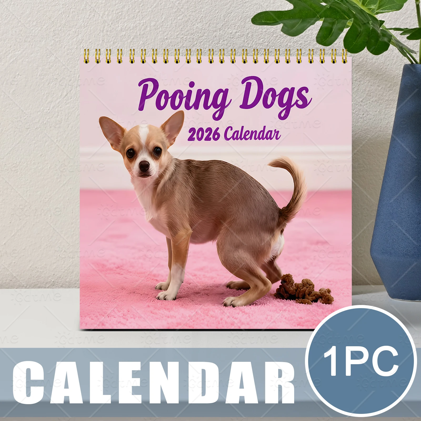 1 шт. 2026 настенный календарь, тема собаки, игривый дизайн, качественный принт, 12 разных красивых узоров, изысканные иллюстрации
1 шт. 2026 настенный календарь, тема собаки, игривый дизайн, качественный принт, 12 разных красивых узоров, изысканные иллюстрации