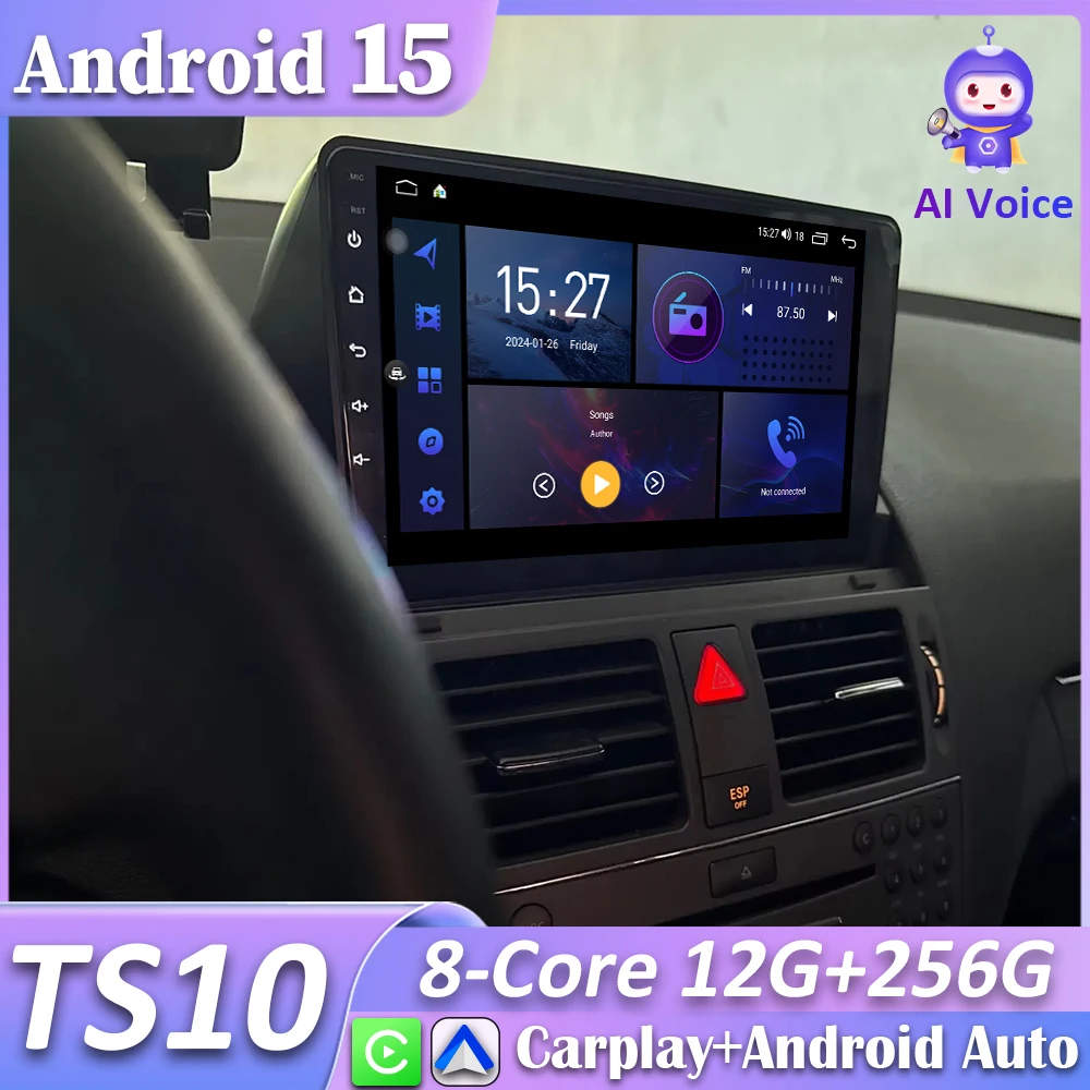 For Mercedes Benz C Class 3 C220 C180 W204 S204 2006-2011 Car Radio Carplay Android 15 Navigation Android Auto Wifi No 2din DVD
For Mercedes Benz C Class 3 C220 C180 W204 S204 2006-2011 Car Radio Carplay Android 15 Navigation Android Auto Wifi No 2din DVD