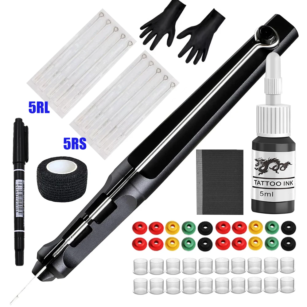 DIY Hand Poke and Stick Tattoo Kit with Tattoo Needle Ink Glover Grommet Bandage Tattoo Poke Stick Kit for Body Art Accessories
DIY Hand Poke and Stick Tattoo Kit with Tattoo Needle Ink Glover Grommet Bandage Tattoo Poke Stick Kit for Body Art Accessories