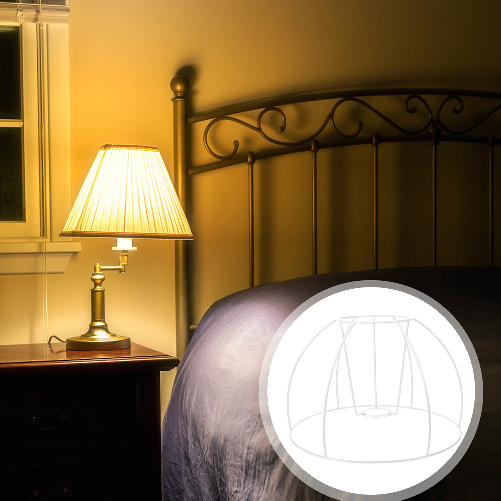 DIY Lampshade Frame Metal Table Lamp Shade Frame for DIY Chandelier Cage Desk Light Shade Rack Sturdy Wear Resistant Longtime
DIY Lampshade Frame Metal Table Lamp Shade Frame for DIY Chandelier Cage Desk Light Shade Rack Sturdy Wear Resistant Longtime