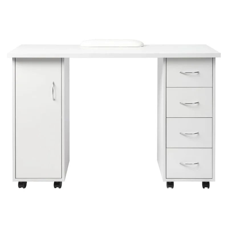 Goujxcy Rolling Nail Table Manicure Table Nail Desk Station, Beauty Salon Station Desk Art Equipment Wrist Rest,White
Goujxcy Rolling Nail Table Manicure Table Nail Desk Station, Beauty Salon Station Desk Art Equipment Wrist Rest,White
